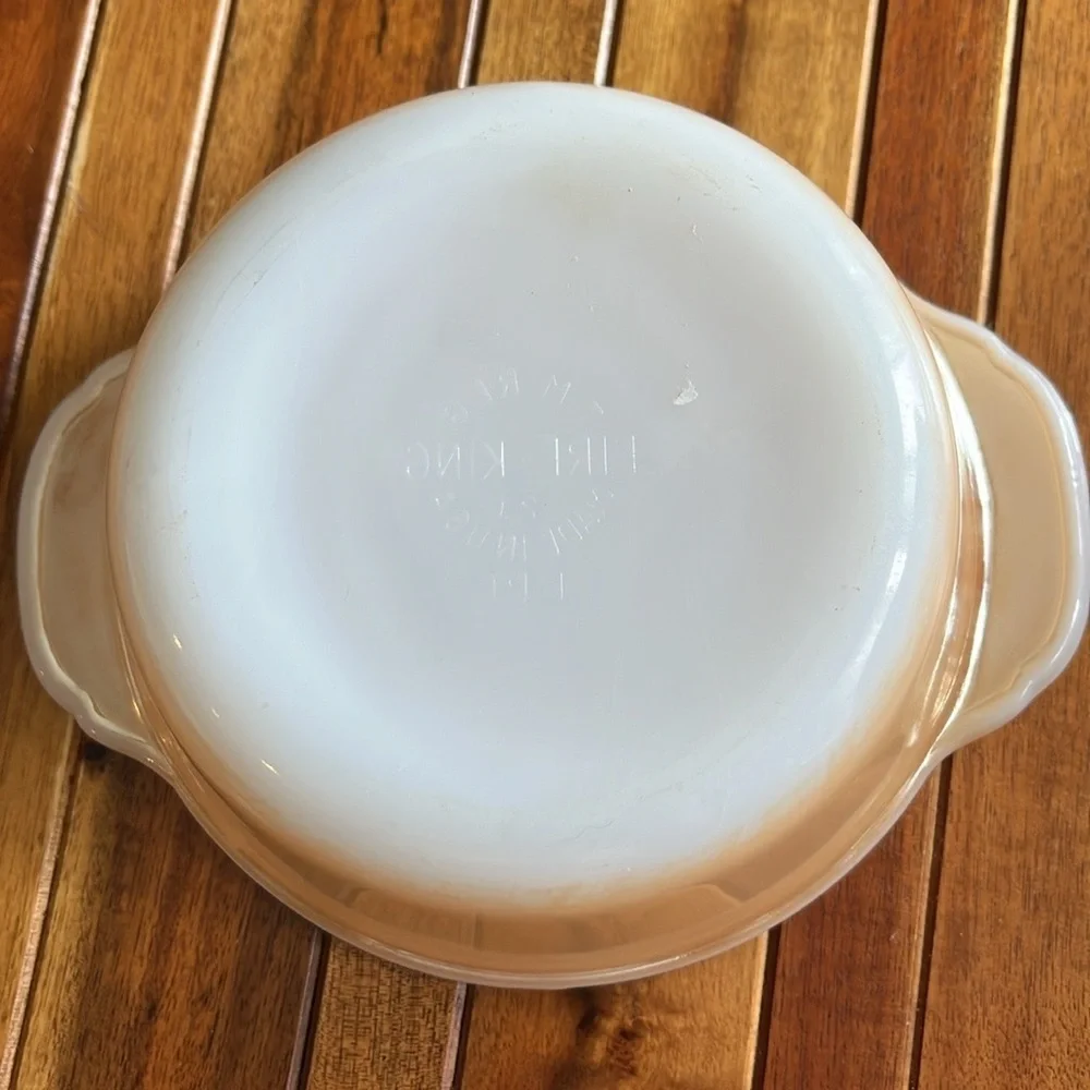 Fire King Peach Lustre 1 PT and 3 QT​